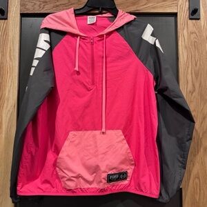 PINK Victoria’s Secret Hot Pink Anorak Windbreaker XS